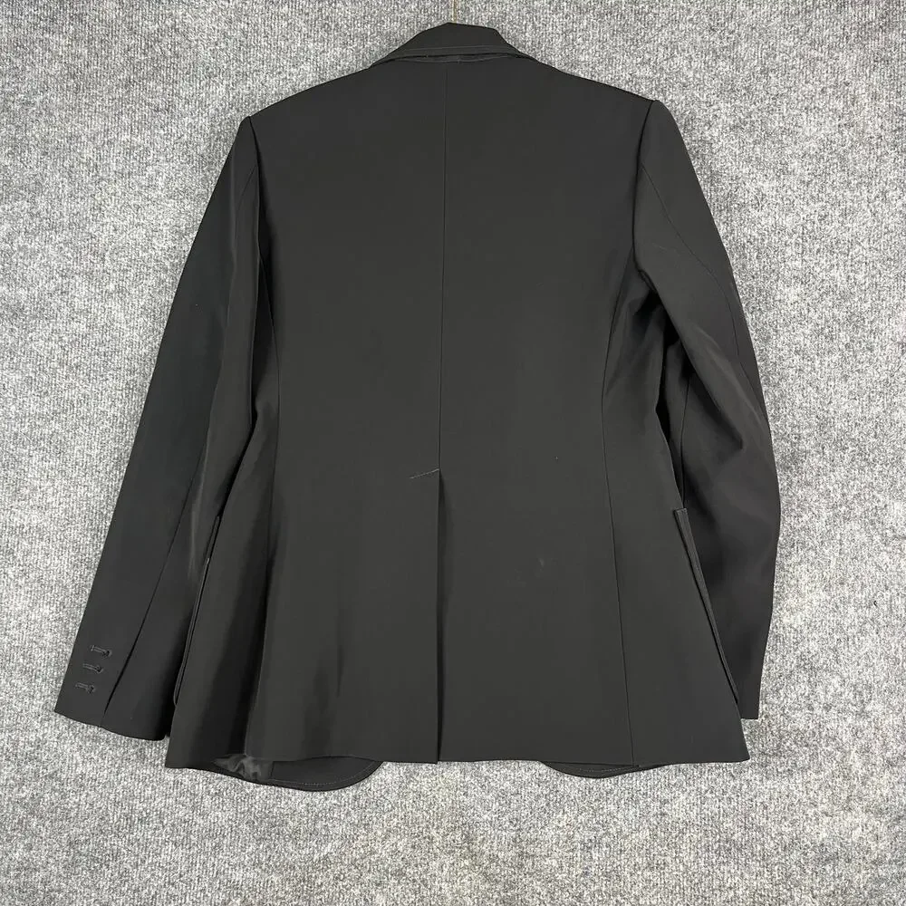 Louis‎ Vuitton Uniform Blazer Womens Size 36 Black Tailored Button Front Uniform
